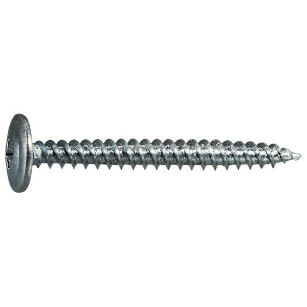 Buildright Sheet Metal Screw, #8 x 1-5/8 in, Zinc Plated Steel Truss Head Phillips Drive, 657 PK 51694